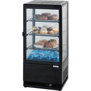 Vitrine noire éclairage LED V 78 L - Stalgast  au meilleur prix sur Restock CHR