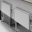 Comptoir ventilé réfrigéré à vitrine bombée - réserve - Diamond  au meilleur prix sur Restock CHR