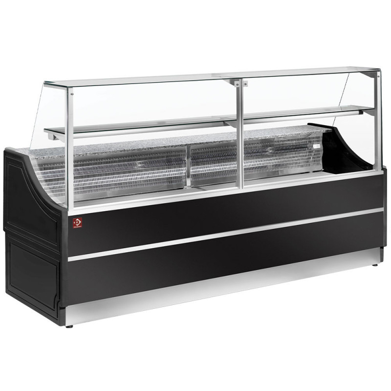 Comptoir vitrine droite réfrigérée 90° - Diamond  au meilleur prix sur Restock CHR