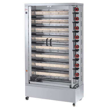 Rôtissoire professionnelle gaz 40-48 poulets - Feca