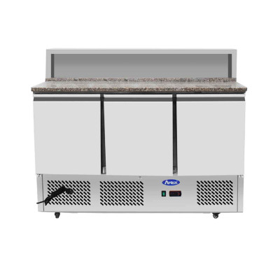 Meuble a pizzas compact dessus inox 3 portes - Atosa