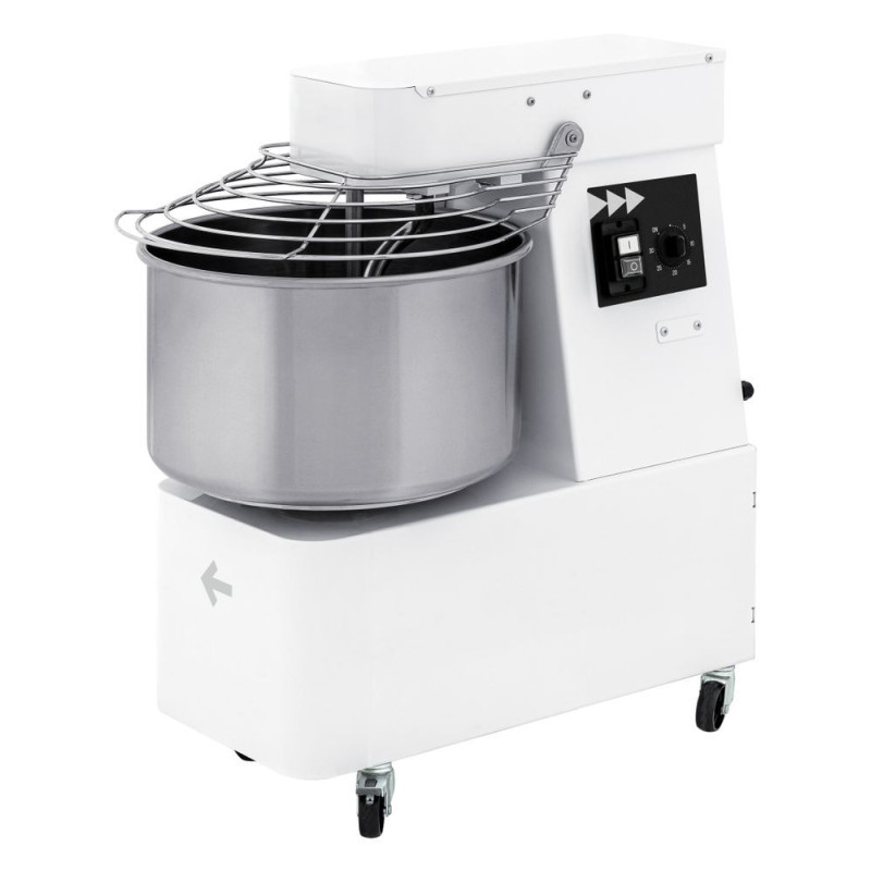 Melangeur spirale avec bol fixe 22 L - 56 kg/h - 22 L - 400V/1100W - 385x670xH725 mm (HENDI)  au meilleur prix sur Restock CHR
