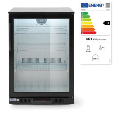 Arriere de bar simple porte - 105 L - Noir - 220-240V/120W - 600x530xH865 mm (Arktic)  au meilleur prix sur Restock CHR