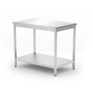 Table centrale avec etagere - vissee - profondeur 600 mm - Profi Line - 1400x600xH850 mm (HENDI)  au meilleur prix sur Restock C
