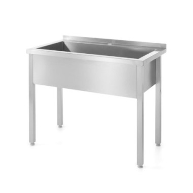 Table avec evier simple - soudee - Profi Line - 1000x600xH850 mm (HENDI)  au meilleur prix sur Restock CHR