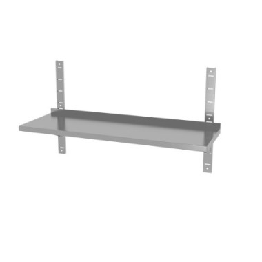 Etagere murale reglable - simple - avec 2 supports - 1000x300xH600 mm (HENDI)  au meilleur prix sur Restock CHR