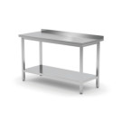 Table murale avec etagere - vissee - profondeur 600 mm - Profi Line - 1000x600xH850 mm (HENDI)  au meilleur prix sur Restock CHR