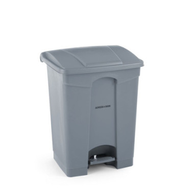 Poubelle a pedale - AmerBox - 68 L - Gris clair - 490x410xH660 mm AMERBOX au meilleur prix sur Restock CHR