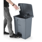 Poubelle a pedale - AmerBox - 68 L - Gris clair - 490x410xH660 mm AMERBOX au meilleur prix sur Restock CHR