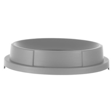 Couvercle avec ouverture pour poubelle ronde - AmerBox - s'installe sur 691038 - Gris clair - O570xH135 mm  au meilleur prix sur
