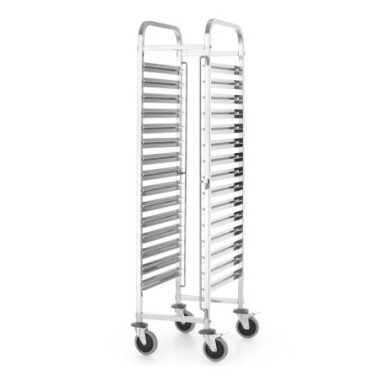 Chariot porte-plateaux - Kitchen Line - GN 1/1 - Argent - 380x550xH1705 mm (HENDI)  au meilleur prix sur Restock CHR