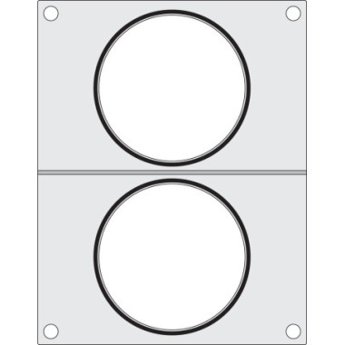 Matrice de scellage - 2 x recipient rond O115 mm (HENDI)  au meilleur prix sur Restock CHR