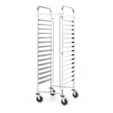Chariot porte-plateaux - Kitchen Line - Argent - 470x620xH1735 mm (HENDI)  au meilleur prix sur Restock CHR
