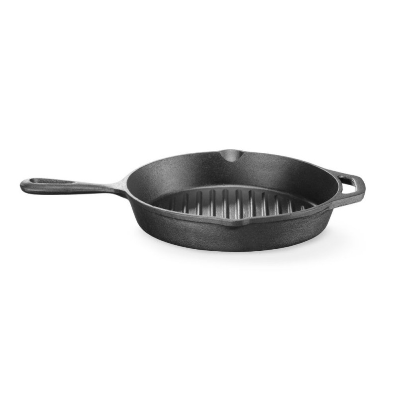 Poele a griller en fonte - 398x265xH48 mm (HENDI)  au meilleur prix sur Restock CHR