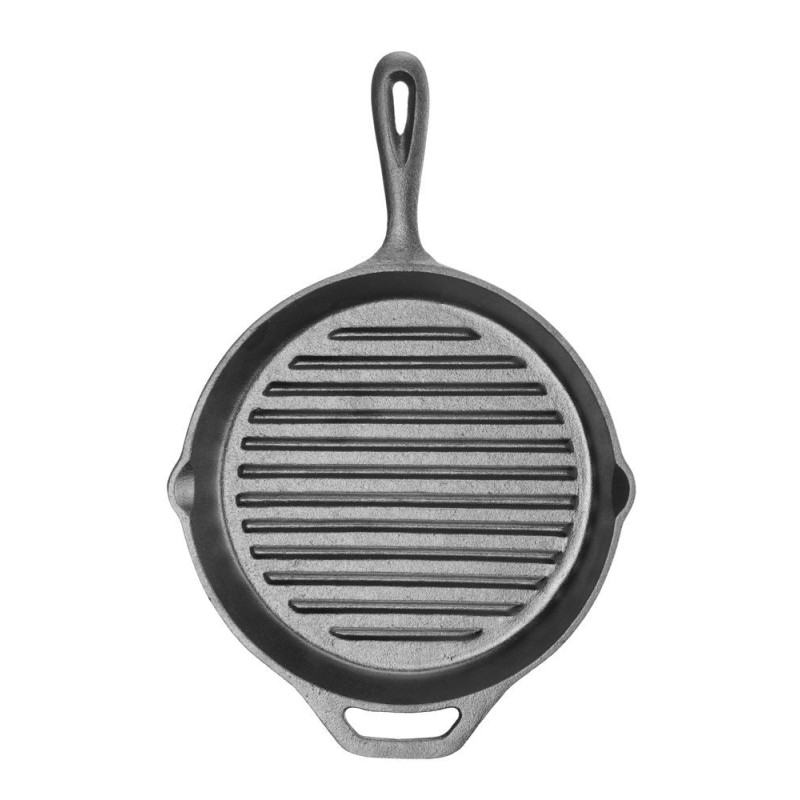 Poele a griller en fonte - 398x265xH48 mm (HENDI)  au meilleur prix sur Restock CHR