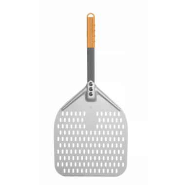 Pelle a pizza carree perforee avec manche court - 350x710 mm (HENDI)  au meilleur prix sur Restock CHR