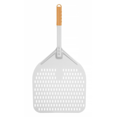 Pelle a pizza avec manche court - carree - perforee - 350x710 mm (HENDI)  au meilleur prix sur Restock CHR