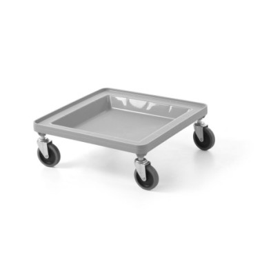 Chariot pour casiers de lavage universels de 500x500 mm - AmerBox - Gris clair - 500x500xH180 mm  au meilleur prix sur Restock C