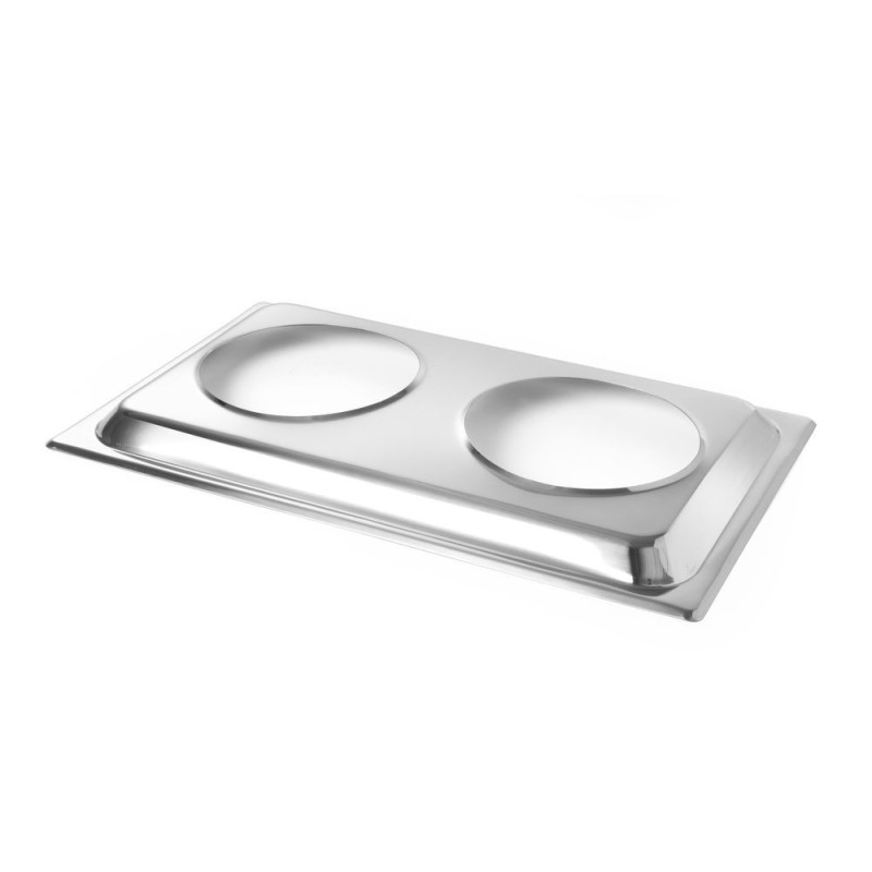 Plateau-support pour 2 bacs bains-marie - Plateau-support - GN 1/1 - 530x325xH30 mm (HENDI)  au meilleur prix sur Restock CHR
