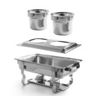Plateau-support pour 2 bacs bains-marie - Plateau-support - GN 1/1 - 530x325xH30 mm (HENDI)  au meilleur prix sur Restock CHR