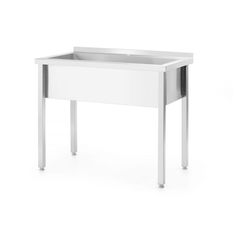 Table avec bac de lavage simple - sans dosseret -vissee - profondeur 600 mm - Budget Line - 800x600xH850 mm (HENDI)  au meilleur