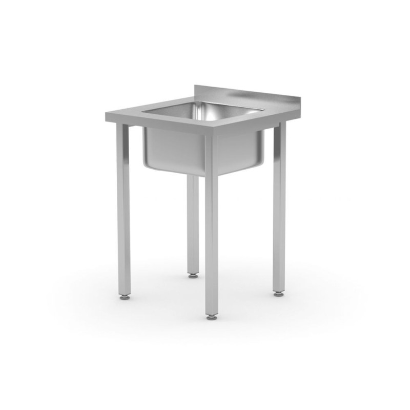 Table d'evier - vissee - Kitchen Line - vasque sur le cote gauche - 800x600xH850 mm (HENDI)  au meilleur prix sur Restock CHR