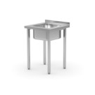 Table d'evier - vissee - Kitchen Line - vasque sur le cote droit - 800x600xH850 mm (HENDI)  au meilleur prix sur Restock CHR