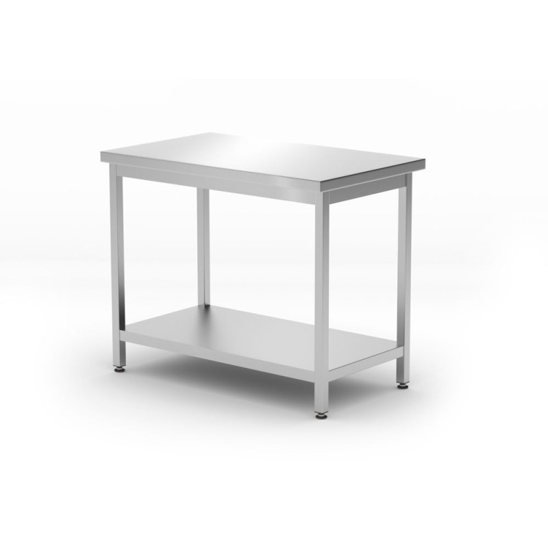 Table de travail centrale avec etagere - vissee - profondeur 600 mm - Kitchen Line - 1000x600xH850 mm (HENDI)  au meilleur prix 