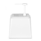 Distributeur de sauces avec pompe - 2 - 5 L - Blanc - 230x210xH327 mm (HENDI)  au meilleur prix sur Restock CHR
