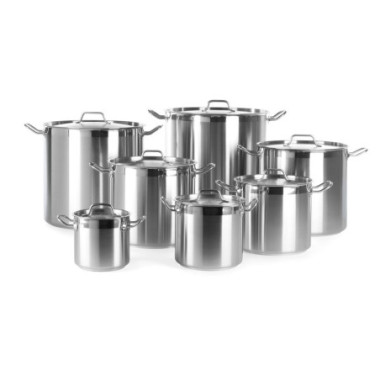 Marmite haute - avec couvercle - Profi Line - 24 L - O320xH300 mm (HENDI)  au meilleur prix sur Restock CHR