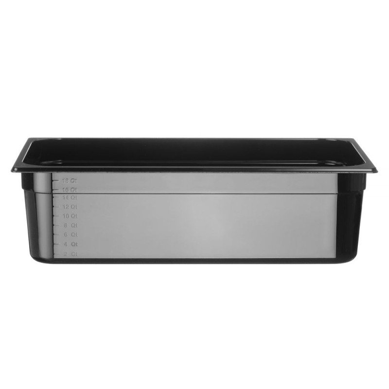 Bac gastronorme 1/1 - Profi Line - GN 1/1 - 21 L - Noir - 530x325xH150 mm (HENDI)  au meilleur prix sur Restock CHR