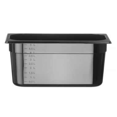 Bac gastronorme 1/3 - Profi Line - GN 1/3 - 5 - 7 L - Noir - 325x176xH150 mm (HENDI)  au meilleur prix sur Restock CHR