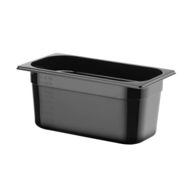Bac gastronorme 1/3 - Profi Line - GN 1/3 - 5 - 7 L - Noir - 325x176xH150 mm (HENDI)  au meilleur prix sur Restock CHR