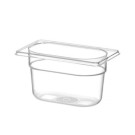 Bac Gastronorme 1/9 - Profi Line - GN 1/9 - 1 L - Transparent - 176x108xH100 mm (HENDI)  au meilleur prix sur Restock CHR