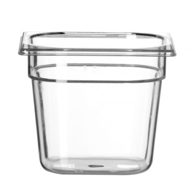 Bac Gastronorme 1/6 - Profi Line - GN 1/6 - 2 - 4 L - Transparent - 176x162xH150 mm (HENDI)  au meilleur prix sur Restock CHR