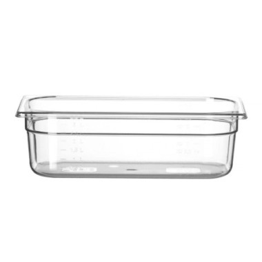 Bac Gastronorme 1/3 - Profi Line - GN 1/3 - 4 L - Transparent - 325x176xH100 mm (HENDI)  au meilleur prix sur Restock CHR