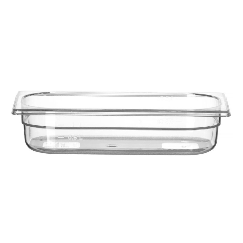 Bac Gastronorme 1/3 - Profi Line - GN 1/3 - 2 - 5 L - Transparent - 325x176xH65 mm (HENDI)  au meilleur prix sur Restock CHR