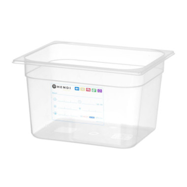 Bac Gastronorme 1/2 - GN 1/2 - 9 - 5 L - Transparent - 325x265xH150 mm (HENDI)  au meilleur prix sur Restock CHR