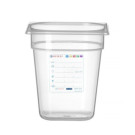 Bac Gastronorme 1/6 - GN 1/6 - 3 - 4 L - Transparent - 176x162xH200 mm (HENDI)  au meilleur prix sur Restock CHR