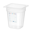 Bac Gastronorme 1/6 - GN 1/6 - 3 - 4 L - Transparent - 176x162xH200 mm (HENDI)  au meilleur prix sur Restock CHR