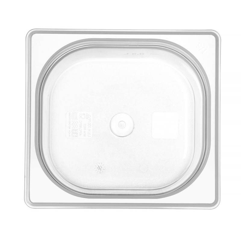 Bac Gastronorme 1/6 - GN 1/6 - 1 L - Transparent - 176x162xH65 mm (HENDI)  au meilleur prix sur Restock CHR