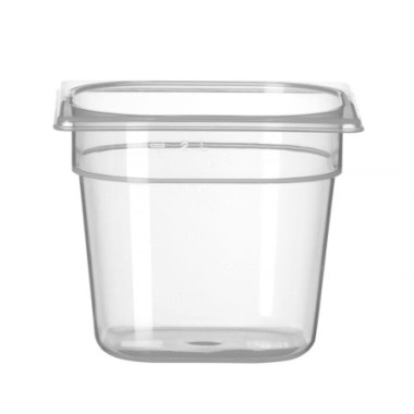 Bac Gastronorme 1/6 - Profi Line - GN 1/6 - 2 - 4 L - Transparent - 176x162xH150 mm (HENDI)  au meilleur prix sur Restock CHR