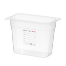 Bac Gastronorme 1/4 - GN 1/4 - 4 L - Transparent - 265x162xH150 mm (HENDI)  au meilleur prix sur Restock CHR
