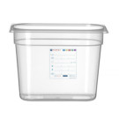 Bac Gastronorme 1/4 - GN 1/4 - 2 - 8 L - Transparent - 265x162xH100 mm (HENDI)  au meilleur prix sur Restock CHR