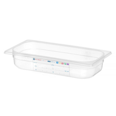 Bac Gastronorme 1/3 - GN 1/3 - 2 - 5 L - Transparent - 325x176xH65 mm (HENDI)  au meilleur prix sur Restock CHR