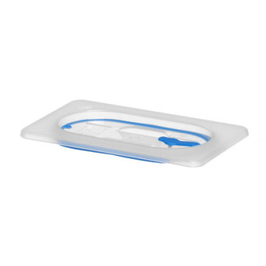 Couvercles pour bacs GN en polypropylene avec fermeture hermetique - GN 1/9 - Transparent - 176x108 mm (HENDI)  au meilleur prix