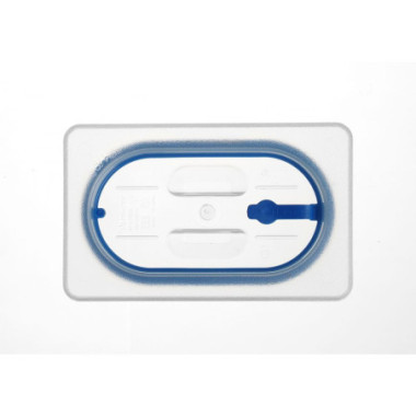 Couvercles pour bacs GN en polypropylene avec fermeture hermetique - GN 1/9 - Transparent - 176x108 mm (HENDI)  au meilleur prix