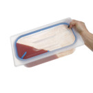 Couvercles pour bacs GN en polypropylene avec fermeture hermetique - GN 1/9 - Transparent - 176x108 mm (HENDI)  au meilleur prix