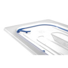 Couvercles pour bacs GN en polypropylene avec fermeture hermetique - GN 1/9 - Transparent - 176x108 mm (HENDI)  au meilleur prix