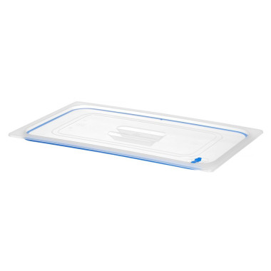 Couvercles pour bacs GN en polypropylene avec fermeture hermetique - GN 1/9 - Transparent - 176x108 mm (HENDI)  au meilleur prix